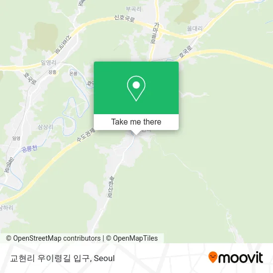 교현리 우이령길 입구 map