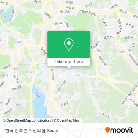 한국 민속촌 귀신의집 map