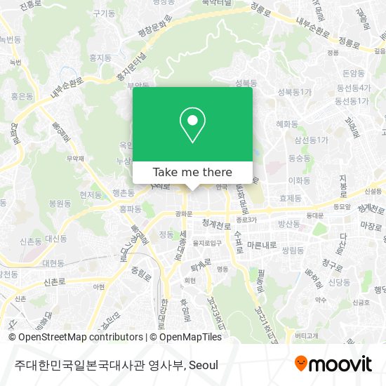 주대한민국일본국대사관 영사부 map