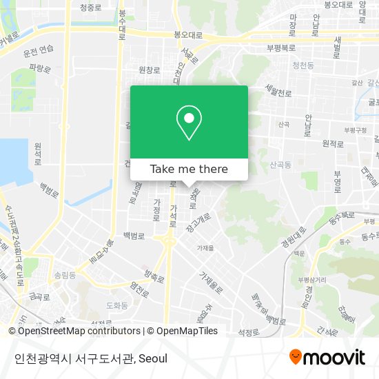 인천광역시 서구도서관 map