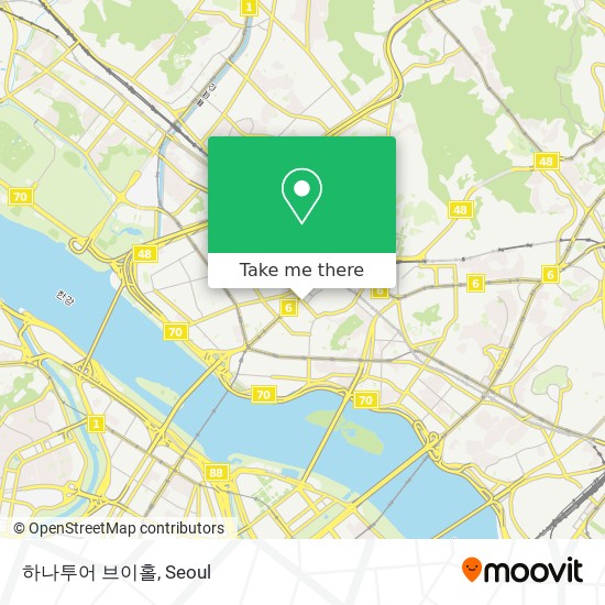 하나투어 브이홀 map