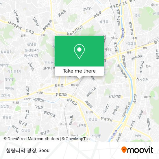 청량리역 광장 map