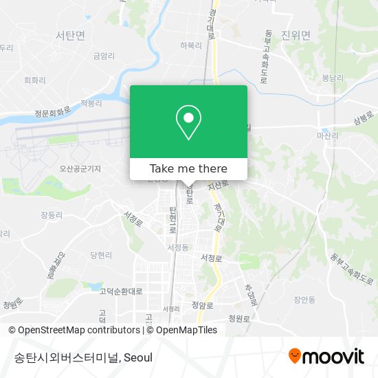 송탄시외버스터미널 map