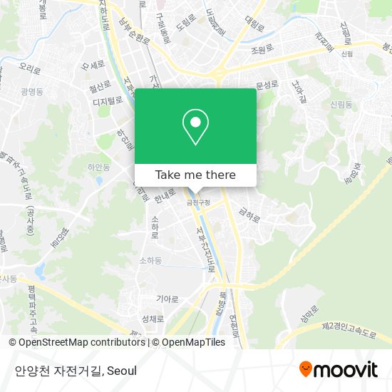안양천 자전거길 map