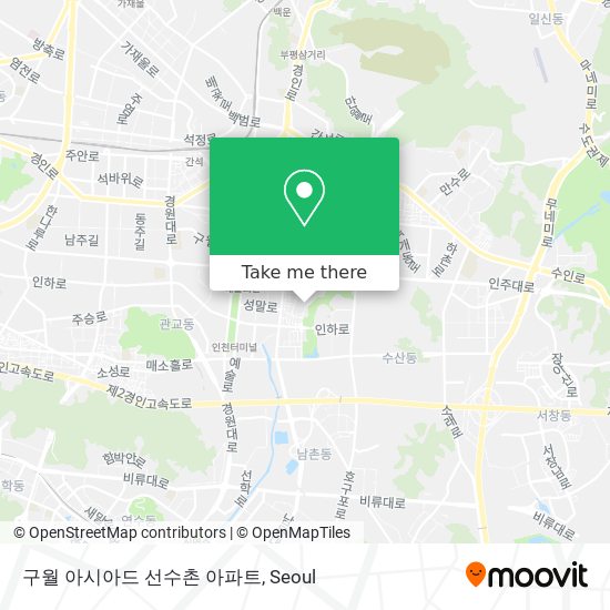 구월 아시아드 선수촌 아파트 map