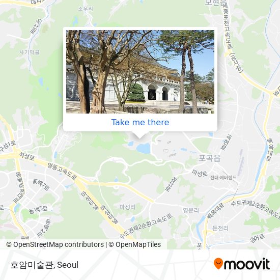 호암미술관 map