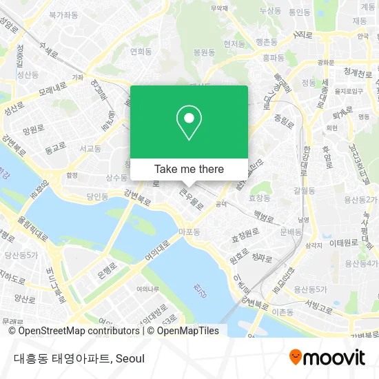 대흥동 태영아파트 map