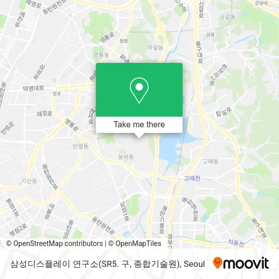 삼성디스플레이 연구소(SR5. 구, 종합기술원) map