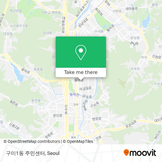 구미1동 주민센터 map