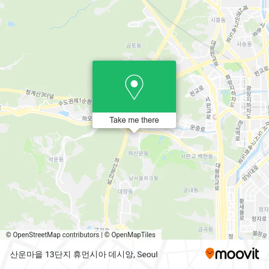 산운마을 13단지 휴먼시아 데시앙 map