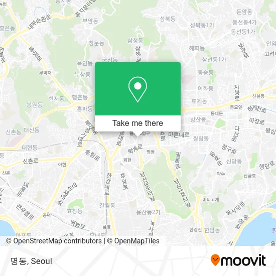 명동 map