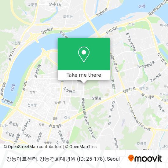 강동아트센터, 강동경희대병원 (ID: 25-178) map