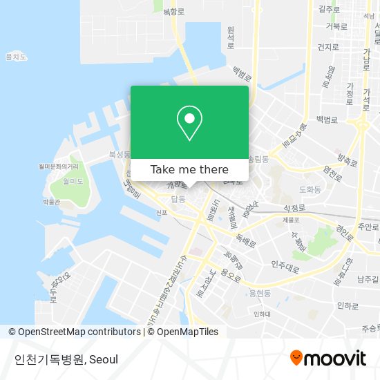 인천기독병원 map