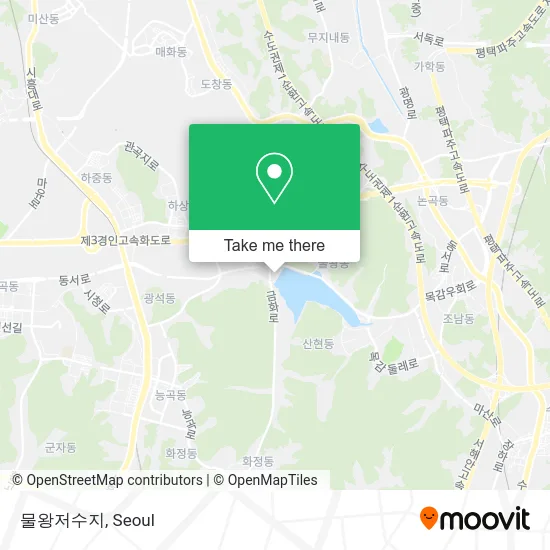 물왕저수지 map