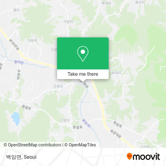 백암면 map