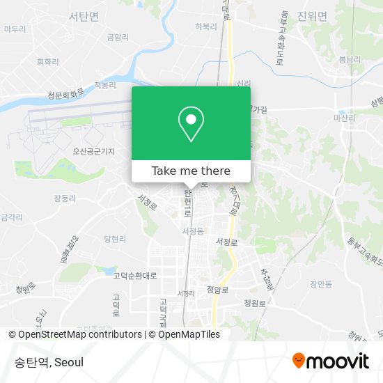 송탄역 map