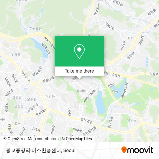광교중앙역 버스환승센터 map