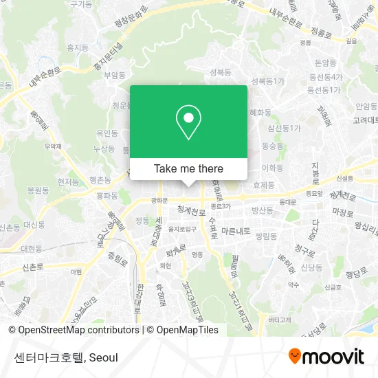 센터마크호텔 map