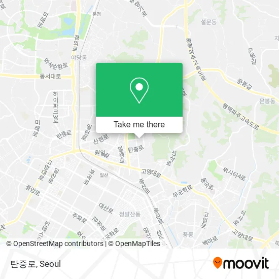 탄중로 map