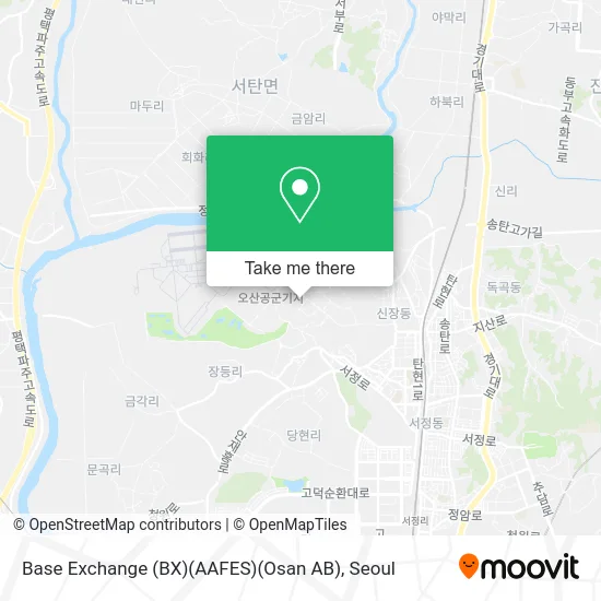 Base Exchange (BX)(AAFES)(Osan AB) map