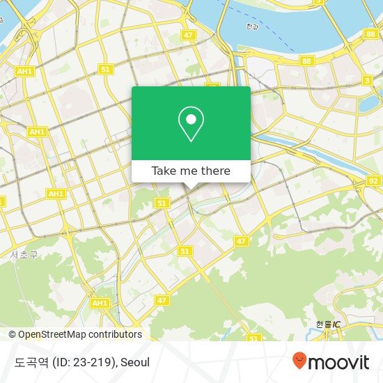 도곡역 (ID: 23-219) map