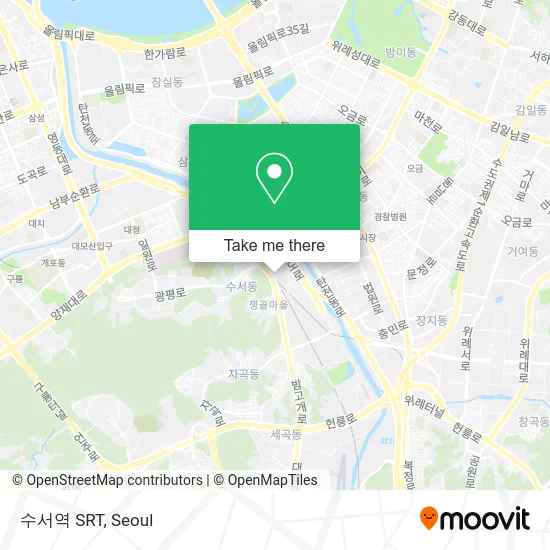 수서역 SRT map