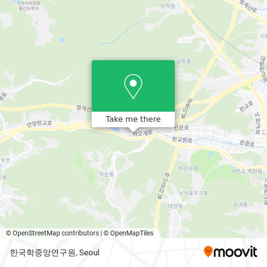 한국학중앙연구원 map