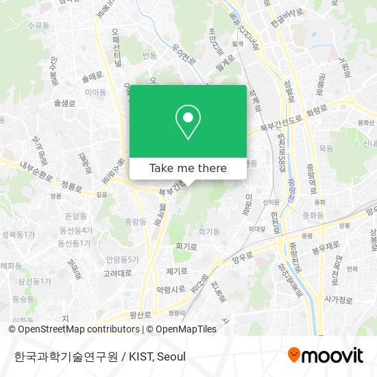 한국과학기술연구원 / KIST map