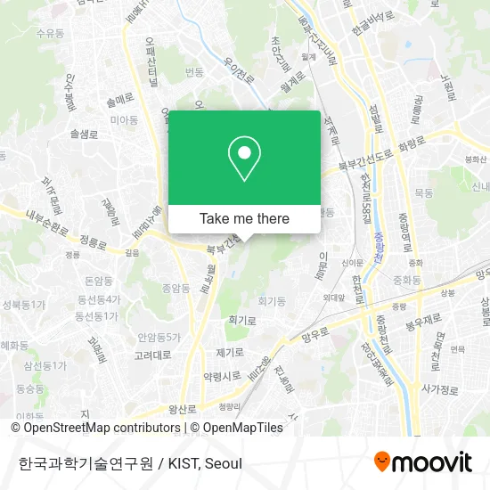 한국과학기술연구원 / KIST map