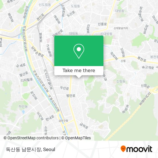 독산동 남문시장 map