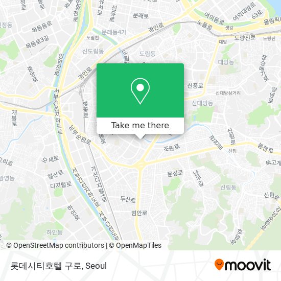 롯데시티호텔 구로 map