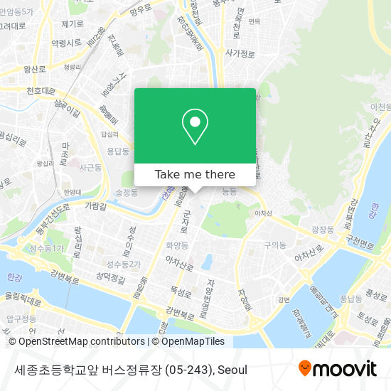 세종초등학교앞 버스정류장 (05-243) map