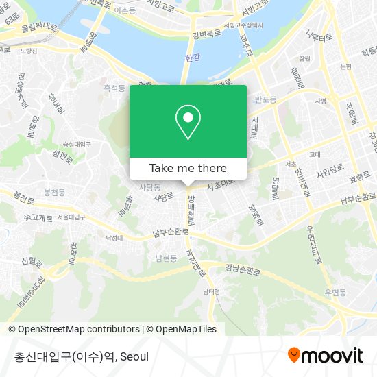 총신대입구(이수)역 map