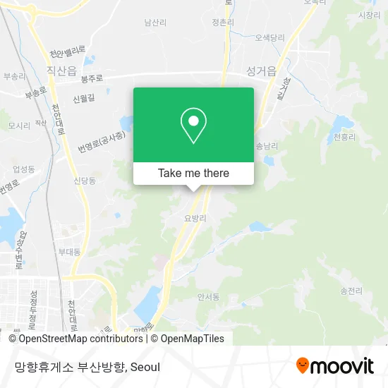 망향휴게소 부산방향 map