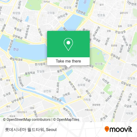 롯데시네마 월드타워 map