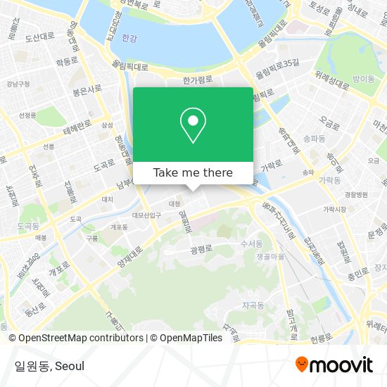 일원동 map