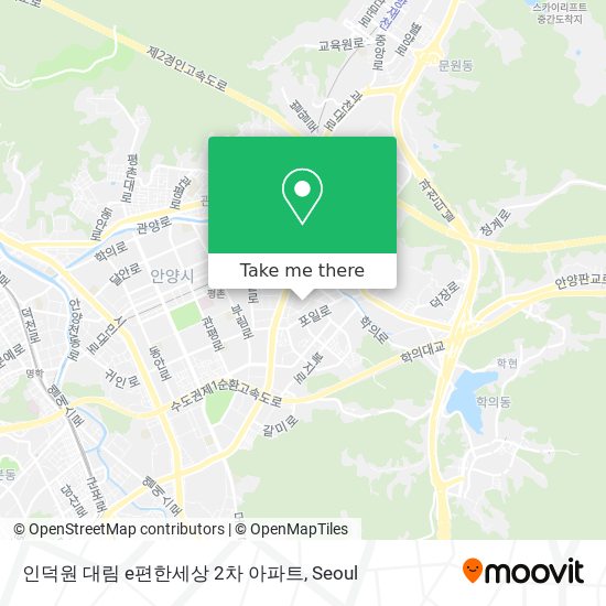 인덕원 대림 e편한세상 2차 아파트 map