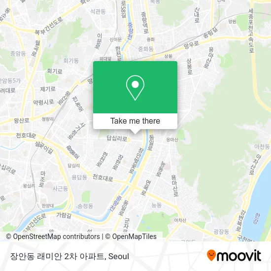 장안동 래미안 2차 아파트 map
