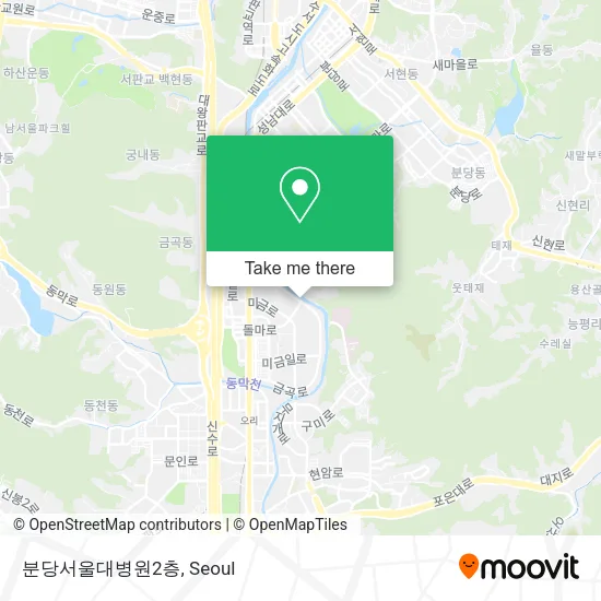 분당서울대병원2층 map