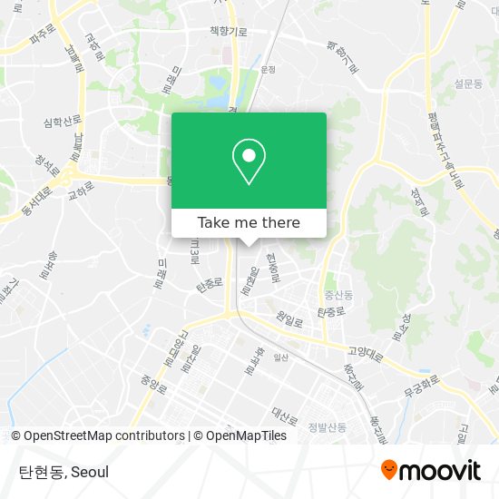 탄현동 map