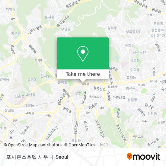 포시즌스호텔 사우나 map
