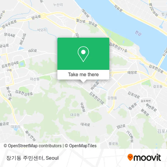 장기동 주민센터 map