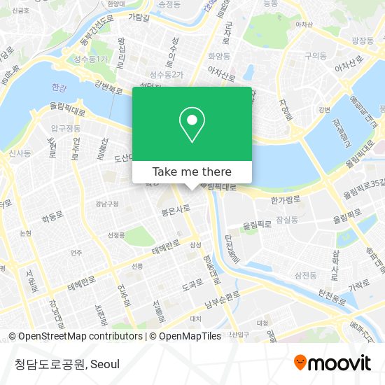 청담도로공원 map