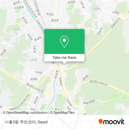 시흥3동 주민센터 map