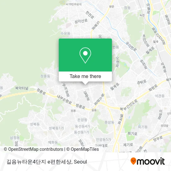 길음뉴타운4단지 e편한세상 map