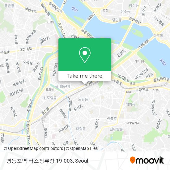 영등포역 버스정류장 19-003 map