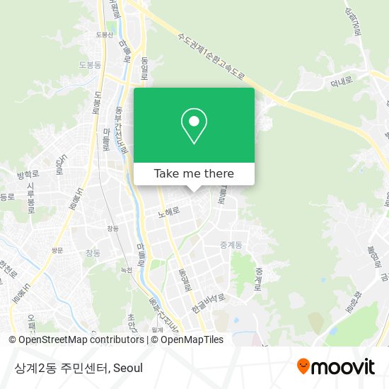 상계2동 주민센터 map