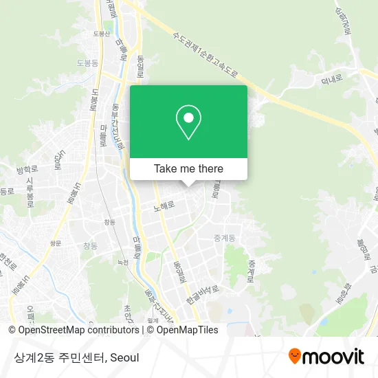 상계2동 주민센터 map