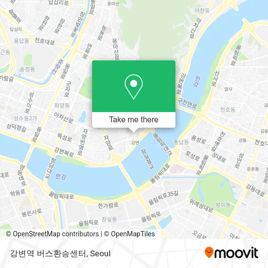 강변역 버스환승센터 map