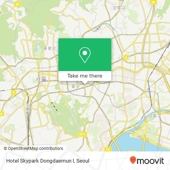 Hotel Skypark Dongdaemun I map